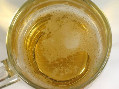 Glass of beer close view background clipart