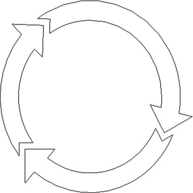 Beyaz arkaplan üzerinde yaratıcı oklar, ok ögeleri clipart