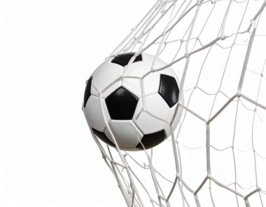 Beyaz zemin üzerinde futbol topu, futbol spor ga