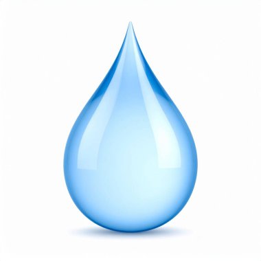 Beyaz arkaplan üzerinde Waterdrop yakın görünümü