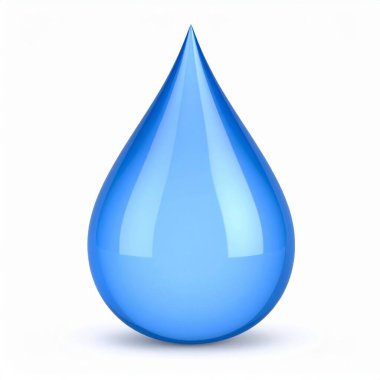 Beyaz arkaplan üzerinde Waterdrop yakın görünümü