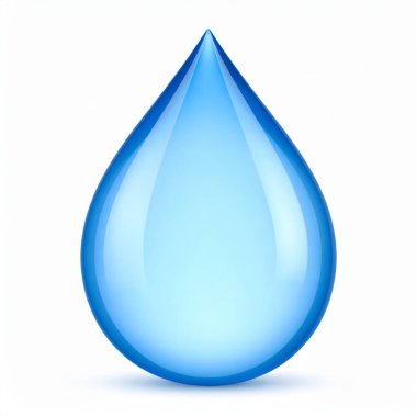 Beyaz arkaplan üzerinde Waterdrop yakın görünümü