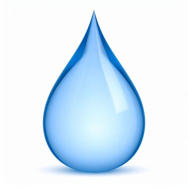 Beyaz arkaplan üzerinde Waterdrop yakın görünümü