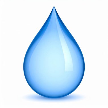 Beyaz arkaplan üzerinde Waterdrop yakın görünümü