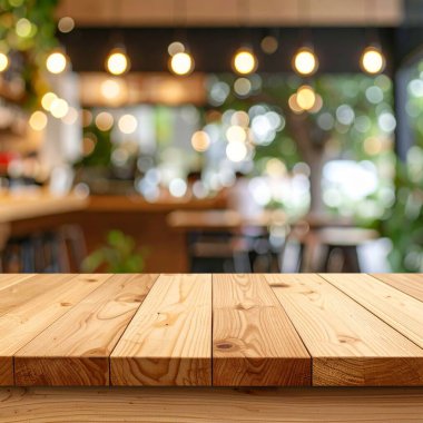 Bulanık kafe ya da restoran arkaplanı üzerine tablo yakın görünümü