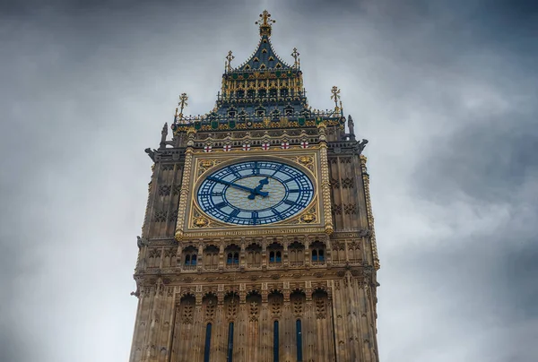 Big Ben Icônico Relógio Grande Marco Londres Inglaterra Reino Unido — Fotografia de Stock