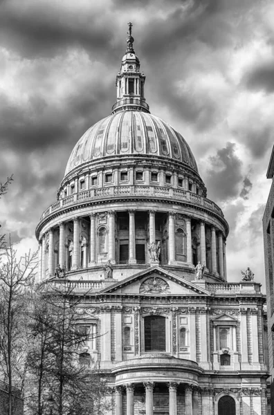 Dome Paul Cathedral Iconic Anglican Church Seat Bishop London England — Stock Photo, Image
