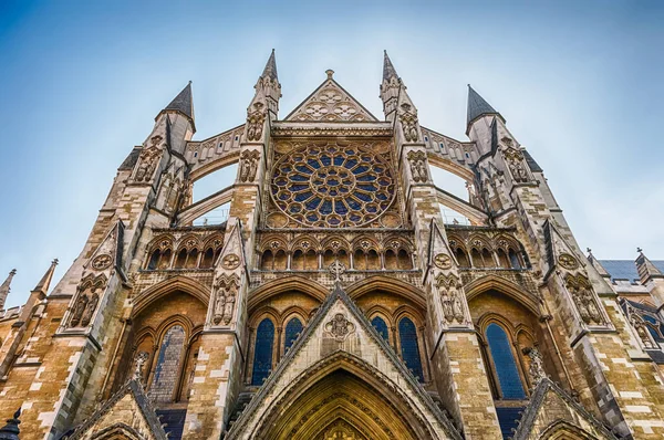 View Westminster Abbey Iconic Landmark London England One Most Notable — Stock Photo, Image