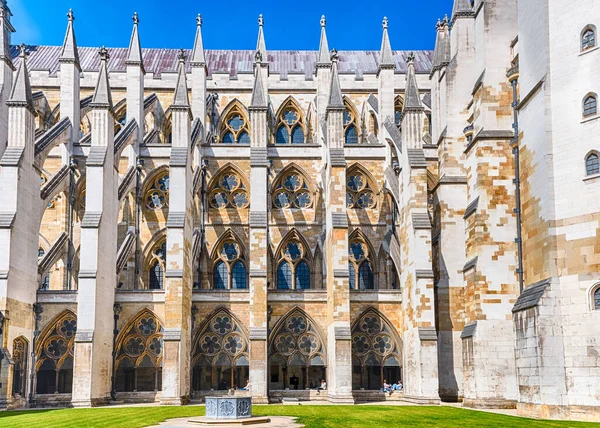 Cloître Abbaye Westminster Lieu Traditionnel Couronnement Sépulture Des Monarques Anglais — Photo