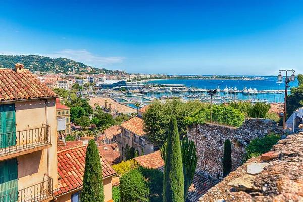 Vieux Limanı Eski Liman Şehir Merkezi Cannes Cote Azur Fransa — Stok fotoğraf
