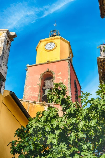 Clocher Église Notre Dame Situé Dans Vieille Ville Saint Tropez — Photo