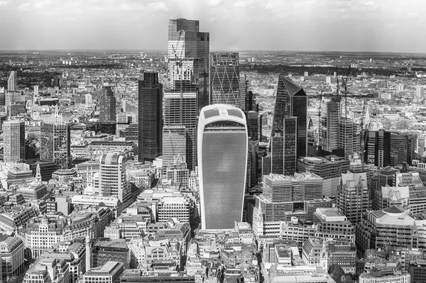 Vista Aérea Panorámica Sobre Horizonte Ciudad Londres Inglaterra Reino Unido — Foto de Stock