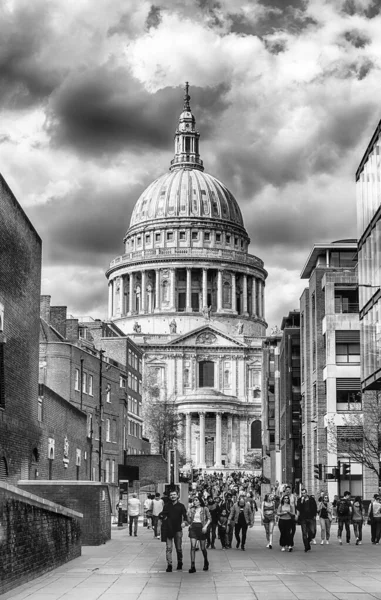 Лондон Апреля 2022 Года Вид Собор Святого Павла Культовую Англиканскую — стоковое фото
