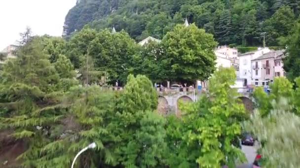Uitzicht Stad San Marino Een Europese Microstaat Omringd Door Italië — Stockvideo