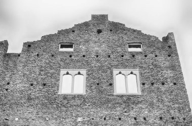 Ruins of the Tomb of Cecilia Metella, iconic mausoleum on the Via Appia, Rome, Italy clipart