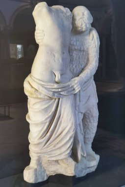 Bardo Ulusal Müzesi Roma mozaiğinin kalıntılarını sergiliyor. Tunus 'taki Bardo Müzesi' nin içinde. Bardo müzesi. Dünyaca ünlü Roma mozaik koleksiyonu ve bir sürü Roma hazinesi barındırıyor. Tunus, Tunus