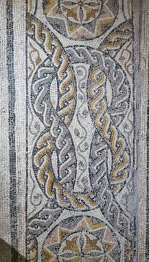 Bardo Ulusal Müzesi Roma mozaiğinin kalıntılarını sergiliyor. Tunus 'taki Bardo Müzesi' nin içinde. Bardo müzesi. Dünyaca ünlü Roma mozaik koleksiyonu ve bir sürü Roma hazinesi barındırıyor. Tunus, Tunus