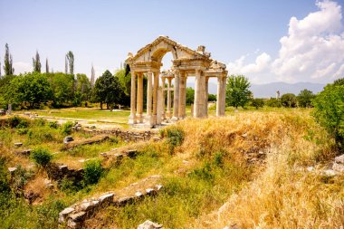 Afrodizyalıların Afrodit 'i (Afrodisias), yerel bir Anadolu, antik doğurganlık tanrıçasıyla aşk ve güzellik tanrıçası Helenik Afrodit' in özelliklerini birleştirmiştir. Geyre, Karacasu Aydın 