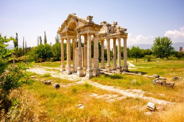 Afrodizyalıların Afrodit 'i (Afrodisias), yerel bir Anadolu, antik doğurganlık tanrıçasıyla aşk ve güzellik tanrıçası Helenik Afrodit' in özelliklerini birleştirmiştir. Geyre, Karacasu Aydın 