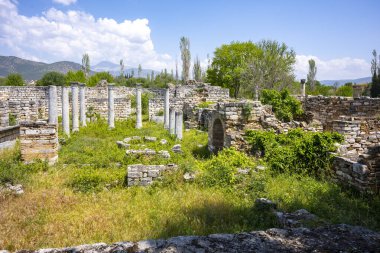 The Aphrodite of Aphrodisias (Afrodisias) combined aspects of a local Anatolian, archaic fertility goddess with those of the Hellenic Aphrodite, goddess of love and beauty. Geyre, Karacasu Aydin  clipart