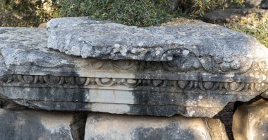 .The Temple Of Artemis At Sardis. Salihli, Manisa - TURKEY.The Temple the fourth largest Ionic temple in the world, is situated dramatically on the western slopes. Sardes Sinagogu clipart