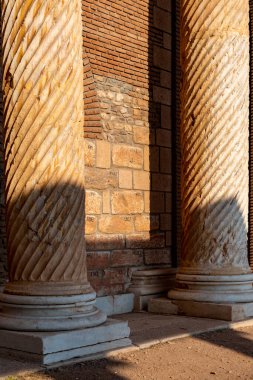 .Sardis 'teki Artemis Tapınağı. Salihli, Manisa - TURKEY.Tapınak, dünyanın dördüncü büyük İyonik tapınağı, önemli ölçüde batı yamaçlarında yer almaktadır. Sardes Sinagogu