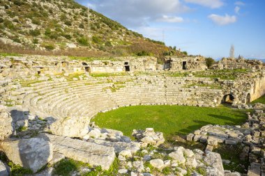 The remains of the ancient city of Limyra, are situated on the Kumluca-Finike road 11 km after Kumluca, in Zengerler village, and on the mountain hillsides to the Finike plain, Antalya  clipart