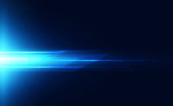 Absztrakt Háttér Technológia Mozgás Sebesség Fény Kék Nagy Sebességű Fény — Stock Vector