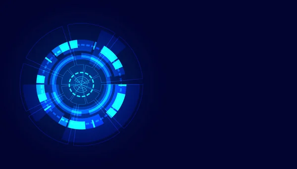 Абстрактне Коло Концепція Цифрового Кола Світлове Коло Мережеве Єднання Синій — стоковий вектор