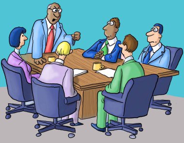 Siyahi bir patron iyi performans göstermediği için takımına kızar..