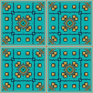 Kusursuz desenli geometrik doku, kusursuz vektör arkaplan. Soyut desenler, 6 desenli modern stil dokusu. Tekrarlanan geometrik fayanslar tasarımı 