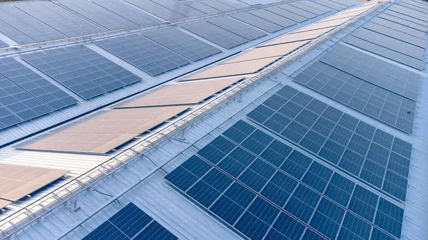 Концепция Зеленой Энергетики Устойчивых Источников Электроэнергии Будущем Сосредоточьтесь Солнечных Батареях — стоковое фото