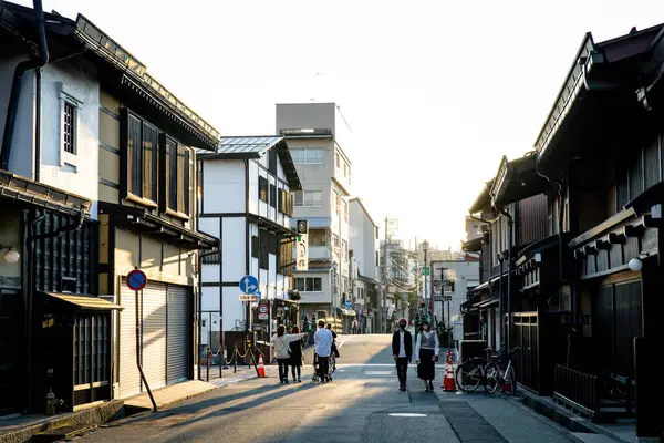 다카야마 2023 오래된 도시의 아름답고 매력적인 분위기와 시즌에 타카야마 오래된 — 스톡 사진