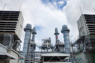 Klasik Elektrik Santrali Emisyonsuz, Temiz Sanayi Manzarası