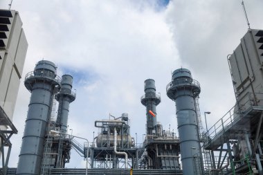 Klasik Elektrik Santrali Emisyonsuz, Temiz Sanayi Manzarası