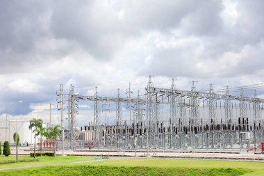 Klasik Elektrik Santrali Emisyonsuz, Temiz Sanayi Manzarası