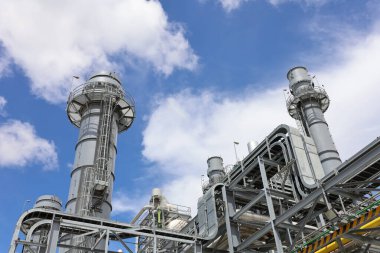 Klasik Elektrik Santrali Emisyonsuz, Temiz Sanayi Manzarası