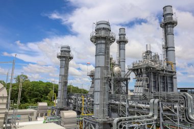 Klasik Elektrik Santrali Emisyonsuz, Temiz Sanayi Manzarası