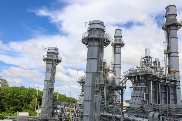 Klasik Elektrik Santrali Emisyonsuz, Temiz Sanayi Manzarası