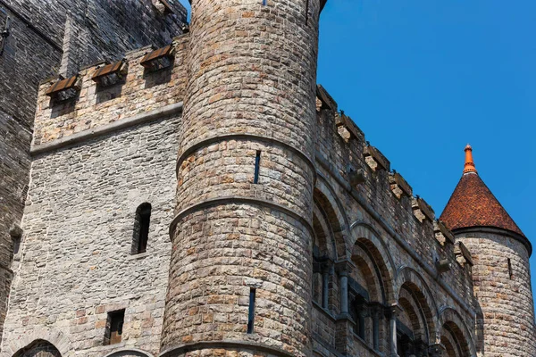 Stock image Gravensteen castle in Ghent, Belgium. 