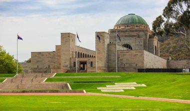 Canberra, ACT, Avustralya - 21 Ekim 2009 Avustralya Savaş Anıtı. Avustralya 'nın askeri kurbanları için türbe ve müze.