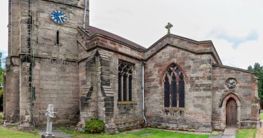 Rolleston-on-Dove, United Kingdom - May 14, 2011 : St Mary's Church. Old parish church of the Church of England, having been in existence since the 12th century.