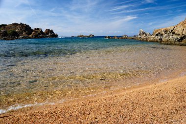 Cala Faa plajı manzarası