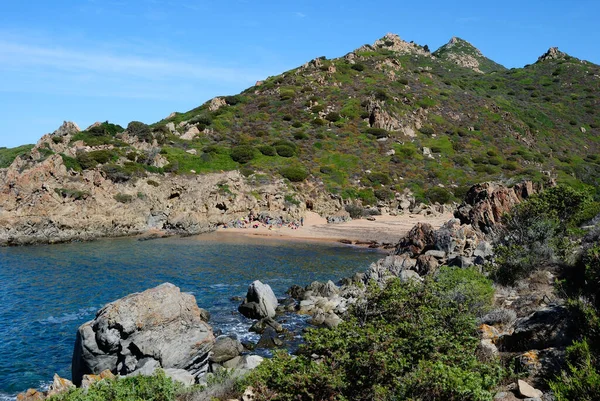 Pohled Pláž Cala Faa Její Pobřeží — Stock fotografie