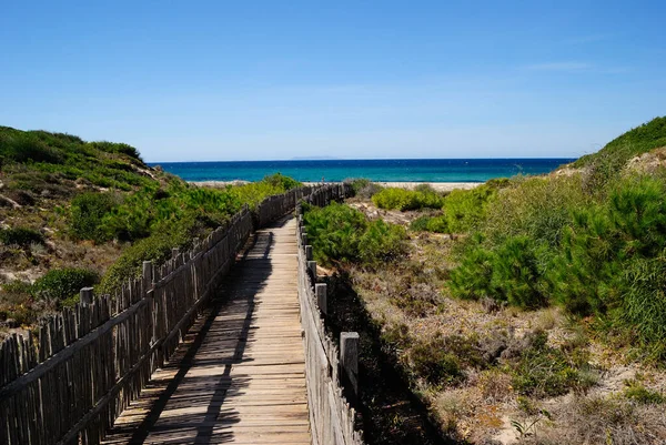 stock image View of Pirotti Li Frati beach