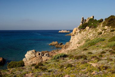 Rena Maiore ve Lu Pultiddoli arasındaki sahil.