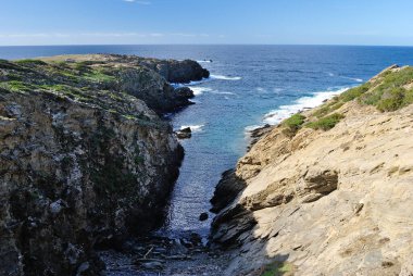 Punta Scoglietti kıyısında.