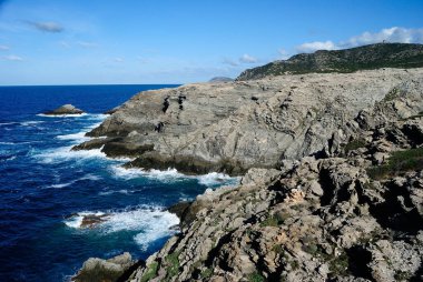 Punta Scoglietti kıyısında.