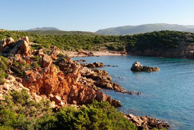 View of the Lu Poltu Pitrosu near Punta Camnneddi