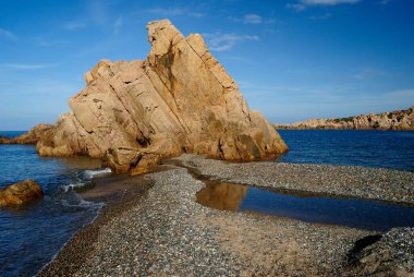 View of the Cala Tinnari beach